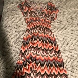 Aztec wrap dress